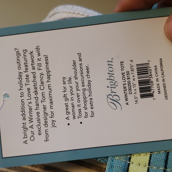 Brighton A Winters Love tote bag - Picture 4 of 6